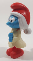2016 Burger King Peyo Smurfs The Lost Village Papa Smurfette Character 5" Tall Plastic Toy Figure