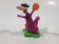 Rare 1997 Hanna Barbera The Flintstones Dino Playing The Tambourine 3" Tall Plastic Toy Figure