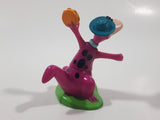 Rare 1997 Hanna Barbera The Flintstones Dino Playing The Tambourine 3" Tall Plastic Toy Figure