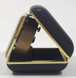 Vintage Westclox Black Pocket Size Folding Travel Alarm Clock in Case Working
