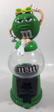 M&M's Ms Green Character Gumball Style Plastic Candy Dispenser 12" Tall