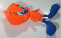 2014 Toy Factory Warner Bros Looney Tunes Tweety Bird Neon Orange 14" Tall Plush Toy Character