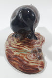 Vintage 1984 V.M. Morse Victoria B.C. Black Brant Goose Glazed Pottery Bird Figurine Tail Chip