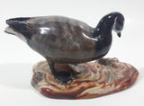 Vintage 1984 V.M. Morse Victoria B.C. Black Brant Goose Glazed Pottery Bird Figurine Tail Chip