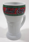 Mann Made Mugs Exclusive Coca Cola White Stained Glass Pattern 5 1/2" Tall Ceramic Mug Cup