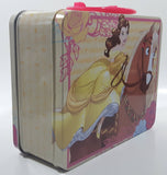Disney Beauty and The Beast Bell Riding Phillipe The Horse Tin Metal Lunch Box