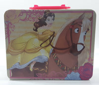 Disney Beauty and The Beast Bell Riding Phillipe The Horse Tin Metal Lunch Box