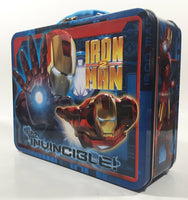 2010 Tin Box Co. Marvel Iron Man 2 I'm Invincible! Embossed Tin Metal Lunch Box