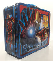 2010 Tin Box Co. Marvel Iron Man 2 I'm Invincible! Embossed Tin Metal Lunch Box