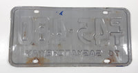 Vintage 1976 Saskatchewan Blue Lettering White TAXI Vehicle License Plate Metal Tag PT 45 480
