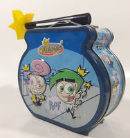 2004 Viacom Nickelodeon The Fairly Odd Parents Poof! Poof! Embossed Tin Metal Lunch Box with Star Magic Wand Handle