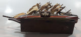 Vintage Savannah 1819 Tall Ship Side Wheels Steam Paddle Boat Model 20" Long