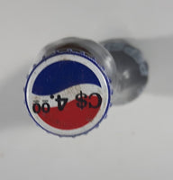 Vintage Pepsi Cola Stretched Neck Glass Bottle 13" Tall Still Full
