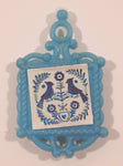 Tiny Ornate Small Blue Fridge Magnet