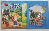 2011 Fisher Price Little People Welcome To The Farm Hard Cover Book with Felt Pieces