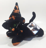 Sears Exclusive Blackjack Halloween Black Cat 7 1/2" Long Toy Stuffed Plush Animal New with Tags
