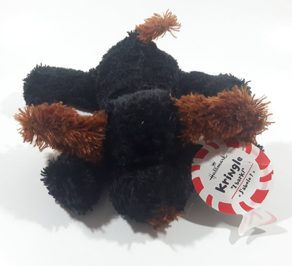 Hallmark Kringle Black Dog 7" Long Toy Stuffed Animal Plush with Tags - Batteries Dead