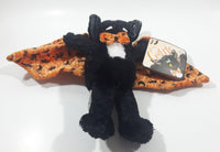 Sears Cedric Black Vampire Bat with Orange Wings 8" Tall Toy Stuffed Animal Plush with Tags