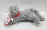 Hallmark Jingle Grey Cat Meowing 8 1/2" Long Toy Stuffed Plush Animal New with Tags