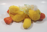Sears Club Quackers Yellow and Orange Duck Bird 8" Long Toy Stuffed Plush Animal with Magnetic Hands New with Tags