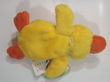 Sears Club Quackers Yellow and Orange Duck Bird 8" Long Toy Stuffed Plush Animal with Magnetic Hands New with Tags