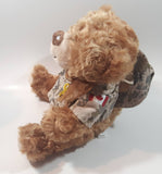 Creature Comfort Plush Toys Brown Teddy Bear Canadian Army Solider Support Our Troops 8" Tall Toy Stuffed Plush Animal with Lapel Pin on Chest and Hat