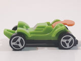 Kinder Surprise MPG #80 Green and Orange Plastic Snap Together Toy Race Car Vehicle