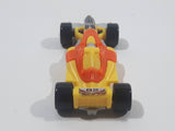 2011 Kinder Surprise Sprinty MPG DC239 #28 Yellow and Orange Plastic Snap Together Toy Race Car Vehicle