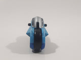 Kinder Surprise Justice League MPG DE115 Blue and Grey Plastic Snap Together Toy Motor Cycle Vehicle