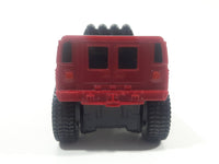 2006 McDonald's #1 Hummer H1 Push and Go Friction Motorized Dark Red Plastic Die Cast Toy Car Vehicle