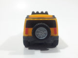 2006 McDonald's #2 Hummer H2 Push and Go Friction Motorized Yellow Plastic Die Cast Toy Car Vehicle