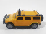 2006 McDonald's #2 Hummer H2 Push and Go Friction Motorized Yellow Plastic Die Cast Toy Car Vehicle