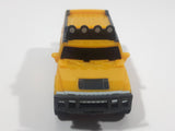 2006 McDonald's #2 Hummer H2 Push and Go Friction Motorized Yellow Plastic Die Cast Toy Car Vehicle