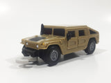 2006 McDonald's #4 Hummer H1 Push and Go Friction Motorized Beige Brown Sand Plastic Die Cast Toy Car Vehicle with Winch