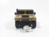 2006 McDonald's #4 Hummer H1 Push and Go Friction Motorized Beige Brown Sand Plastic Die Cast Toy Car Vehicle with Winch