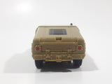 2006 McDonald's #4 Hummer H1 Push and Go Friction Motorized Beige Brown Sand Plastic Die Cast Toy Car Vehicle with Winch