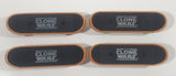 2010 McDonald's LFL Star Wars Clone Wars 3 3/4" Long Fingerboard Skateboards Toys Lot of 4