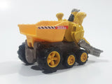 2001 Maisto Hasbro Tonka Lil Chuck & Friends Excavator Scoop Hands Dump Truck Yellow Die Cast Toy Car Vehicle
