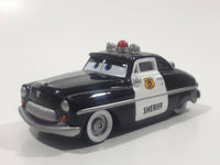 Disney Pixar Cars '49 Merc Police Sheriff Cop Car Black and White Die Cast Toy Car Vehicle