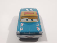 Disney Pixar Cars #11 Mario Andretti Teal Blue Green 427 C.I. Die Cast Toy Race Car Vehicle