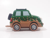 2000 Chevron Mini Cars Freddy 4-Wheeler MC 4 Green and Brown Plastic Die Cast Toy Car Vehicle