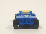 Kinder Surprise MPG #41 Blue and Yellow Plastic Snap Together Toy Race Car Vehicle