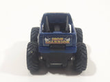 2003 Hot Wheels Monster Jam Minis Speed Demons Iron Warrior Monster Truck Dark Blue Pull Back Die Cast Toy Car Vehicle