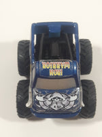 2003 Hot Wheels Monster Jam Minis Speed Demons Iron Warrior Monster Truck Dark Blue Pull Back Die Cast Toy Car Vehicle