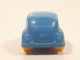 Rare 1980s Lars Kjellme AB Sweden Volkswagen Beetle Blue Plastic Die Cast Toy Car Vehicle