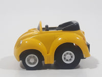1987 Buddy L Volkswagen Beetle Convertible Yellow Pullback Miniature Die Cast Toy Car Vehicle