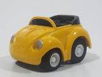 1987 Buddy L Volkswagen Beetle Convertible Yellow Pullback Miniature Die Cast Toy Car Vehicle