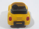 1987 Buddy L Volkswagen Beetle Convertible Yellow Pullback Miniature Die Cast Toy Car Vehicle