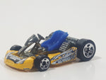 2002 Hot Wheels Go Kart Yellow Die Cast Toy Car Vehicle