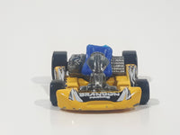 2002 Hot Wheels Go Kart Yellow Die Cast Toy Car Vehicle